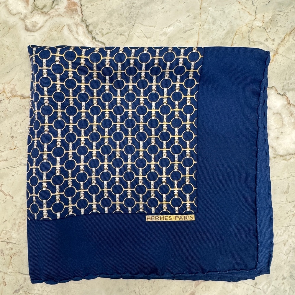 Hermès Paris Silk Pocket Square